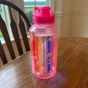 Justice Sunset State of Mind Water Bottle, pink, plastic, large size